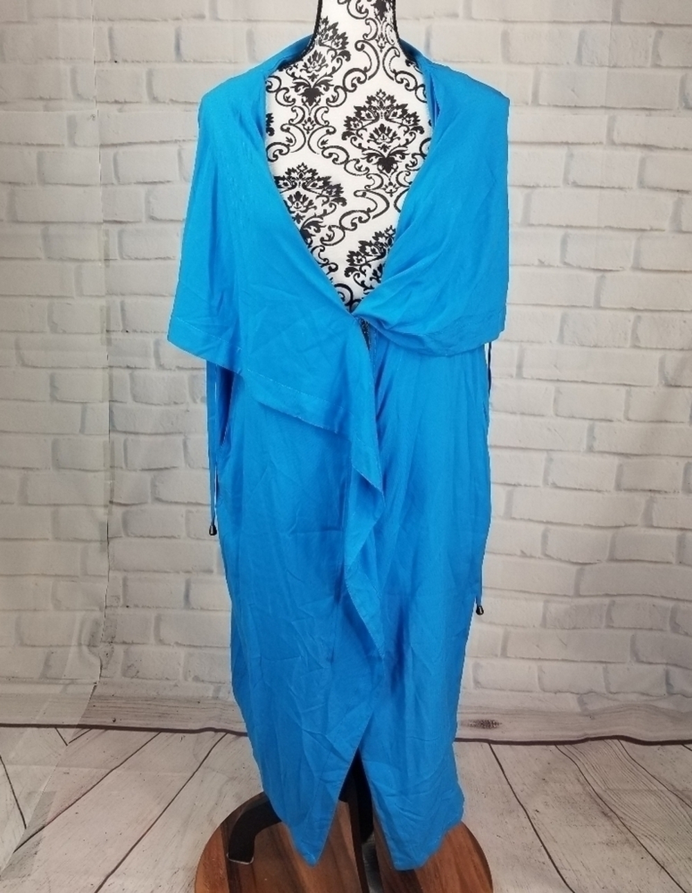 Soft Surroundings tunic vest sz L pockets zip up